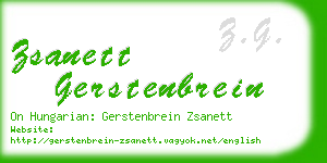 zsanett gerstenbrein business card